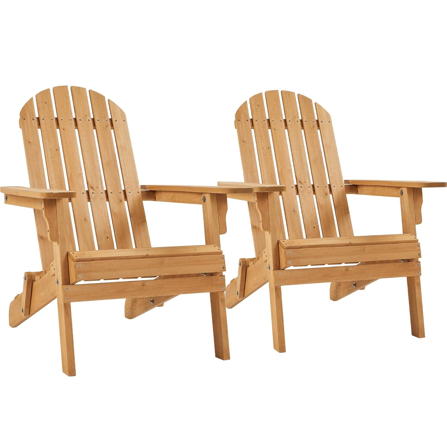 Outdoor Furniture With Fire Pit - Klappbarer Adirondack-Stuhl, 2er-Set für den Außenbereich,