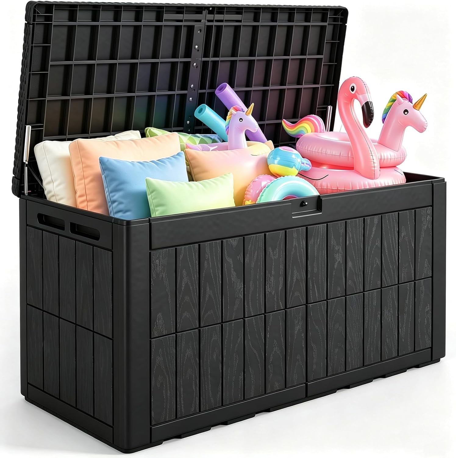 Outdoor Furniture Bench - 120 Gallonen Große Outdoor-Aufbewahrungsbox mit wetterfester