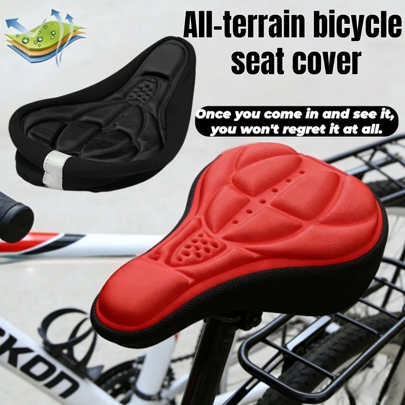 Outdoor Furniture Pads - 2026 Fahrradsattel 3D Weicher Radsitzbezug MTB