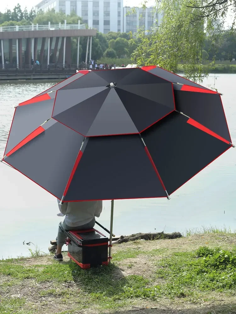 Parasol Umbrella Large - 1 Stück Doppelschichtiger Faltbarer Großer Gartenschirm