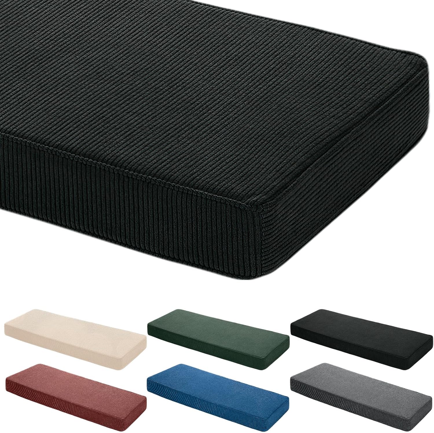 Outdoor Furniture Upholstery - Maßgefertigtes 5cm Cord-Sitzkissen für Erkerfenster, Sofa,