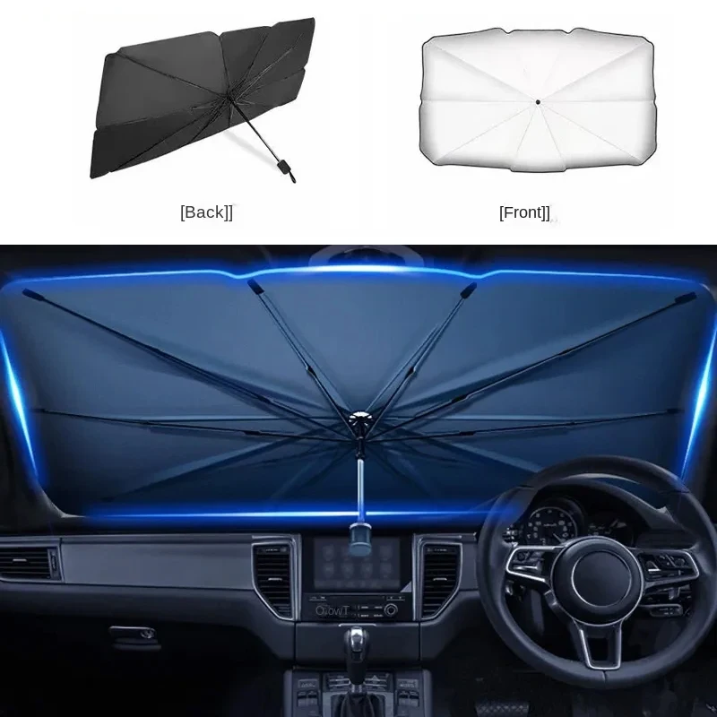Parasol Umbrella Large - 1 Stück Großer Anti-UV Auto-Sonnenschirm Faltbarer