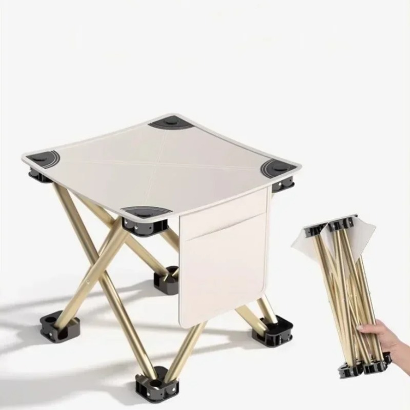 Outdoor Furniture Bench - Bequemer Outdoor-Klapphocker, tragbarer Pony-Campingstuhl, superleichter Klappstuhl,