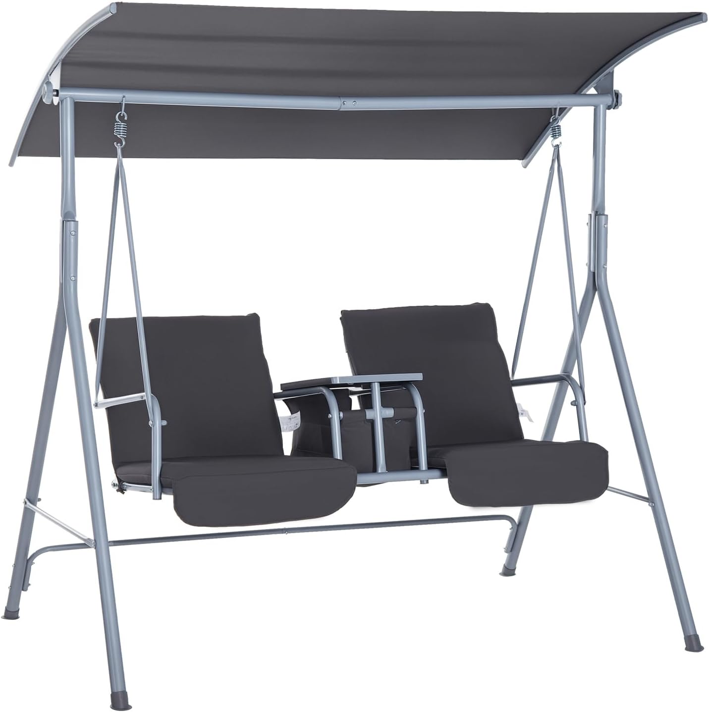 Outdoor Furniture Bench - Garten-Schaukelbank für 2 Personen mit Ständer,