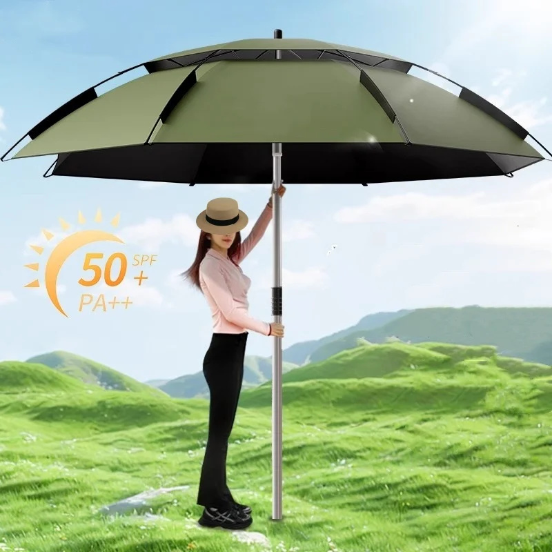Parasol Umbrella Large - 2,0–2,6 m Angeln Sonnenschirm 201 Edelstahl