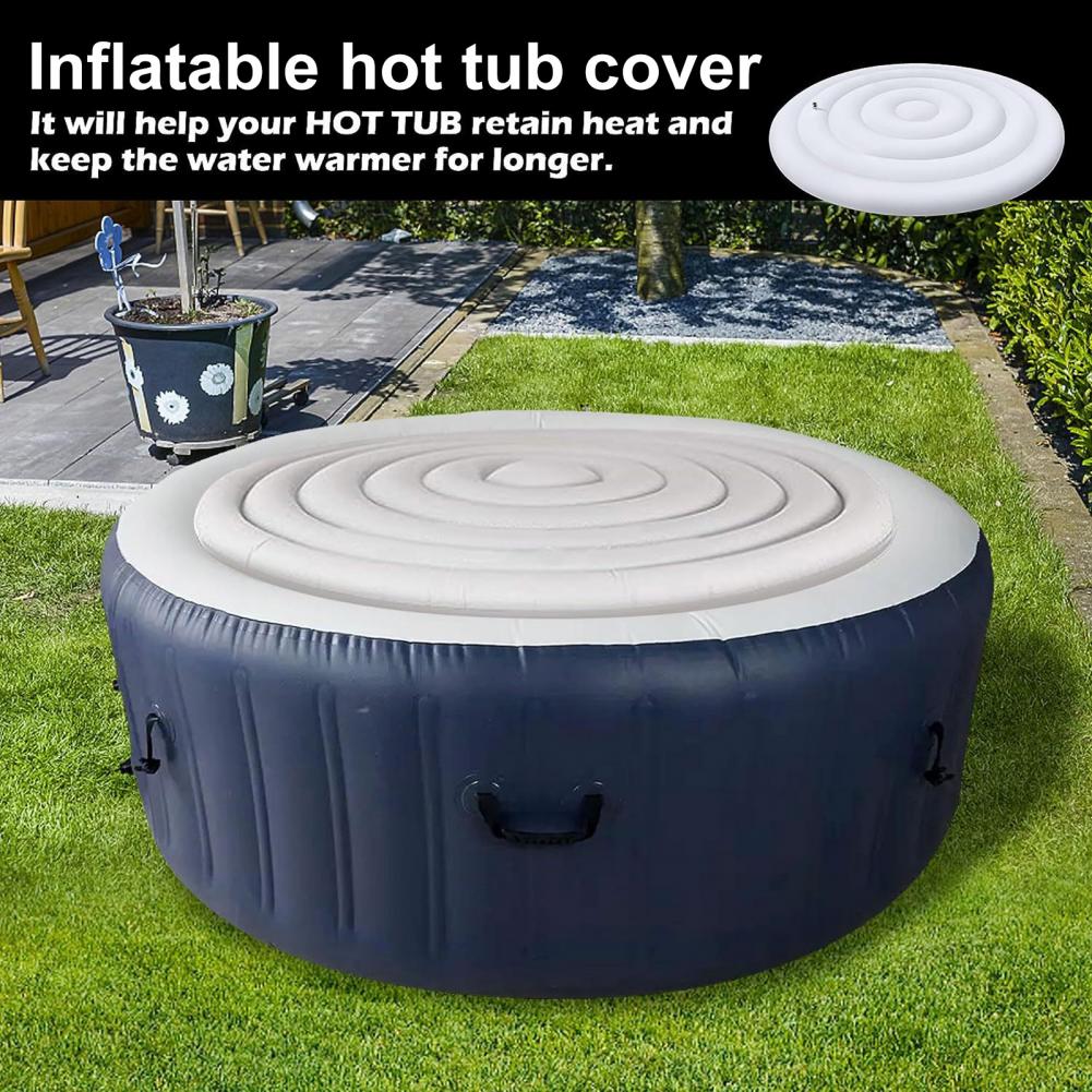 Inflatable Hot Tub - Aufblasbare Whirlpool-Abdeckung mit 145 cm Durchmesser,