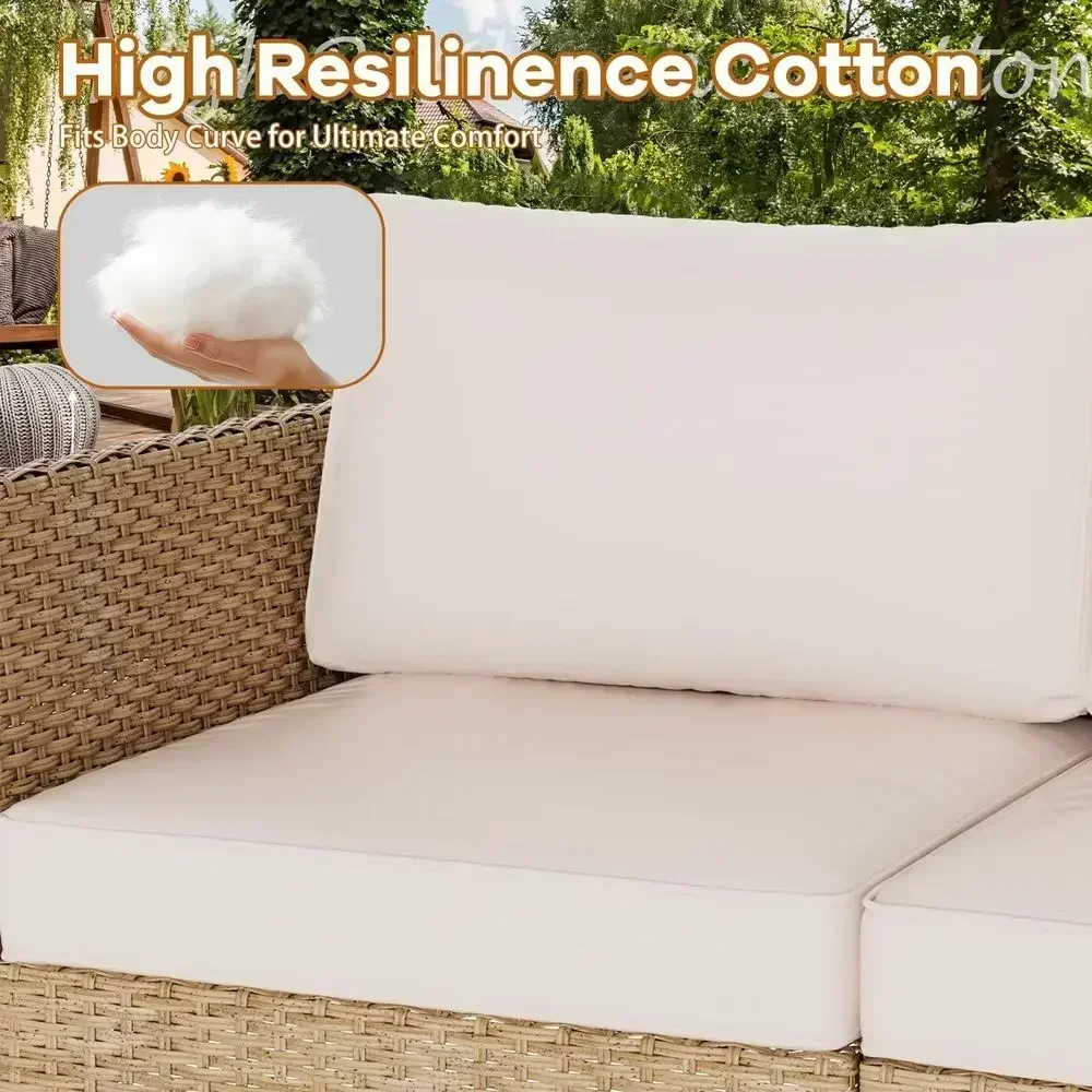 7-teiliges Gartenmöbel-Set mit – Outdoor Furniture Rattan Bewertung und Preis