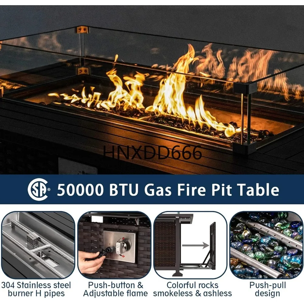Gartenmöbel-Set mit Feuerstell – Outdoor Furniture With Fire Pit Bewertung und Preis