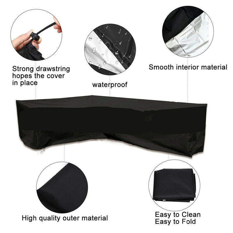 L-förmige Möbelabdeckung, wass – Outdoor Furniture Rattan Bewertung und Preis