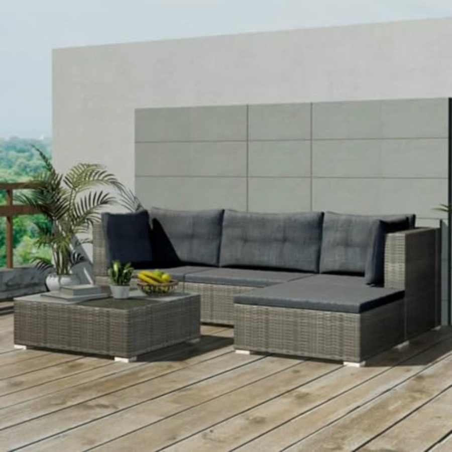 Modulares Terrassenmöbel-Set f – Outdoor Furniture Rattan Bewertung und Preis