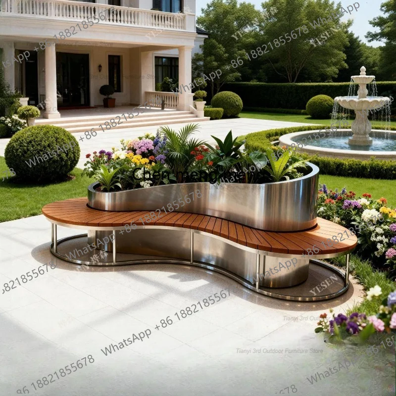 D80 Edelstahl-Blumenkasten-Sit – Outdoor Furniture Bench Bewertung und Preis