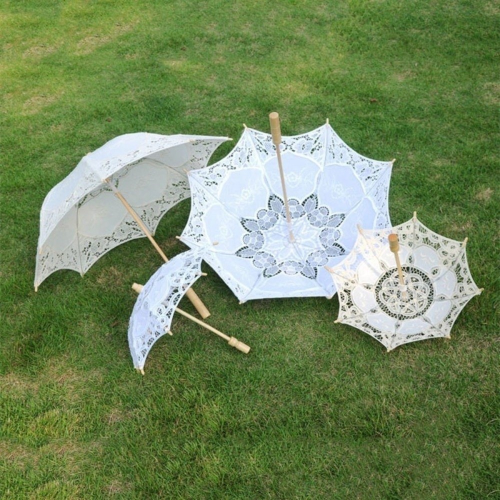 Vintage Großer Spitzen-Sonnens – Parasol Umbrella Large Bewertung und Preis