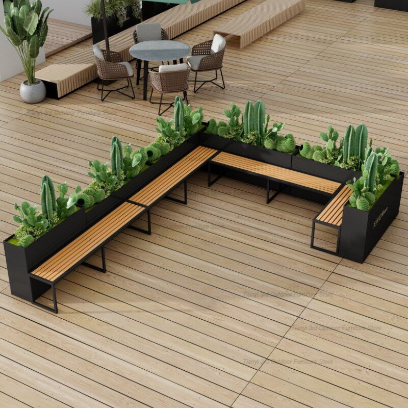 Nordische Edelstahl-Pflanzbank – Outdoor Furniture Bench Bewertung und Preis