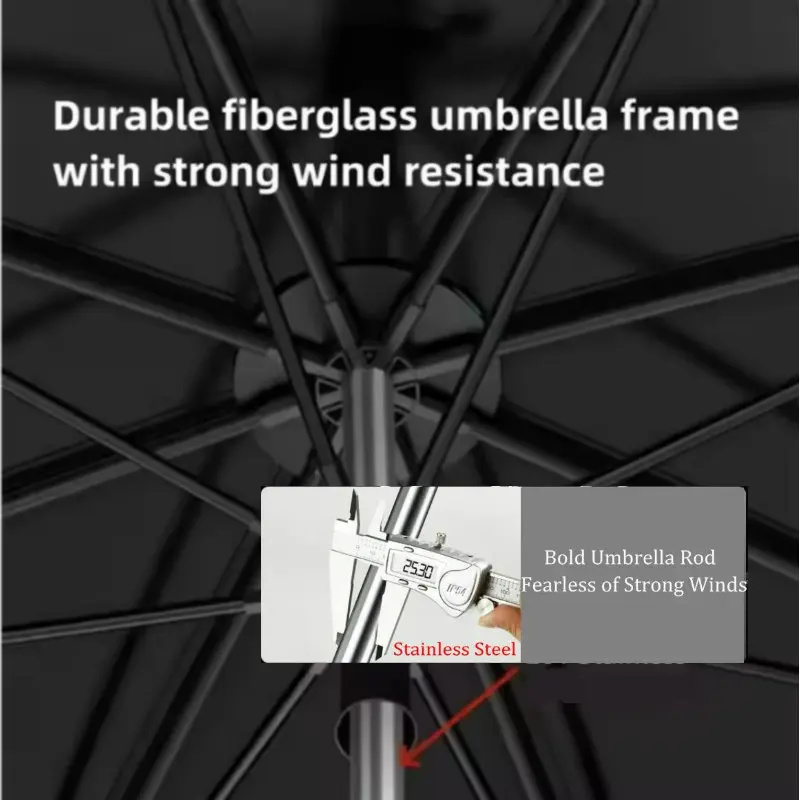 Großer Edelstahl-Angelschirm m – Parasol Umbrella Large Bewertung und Preis