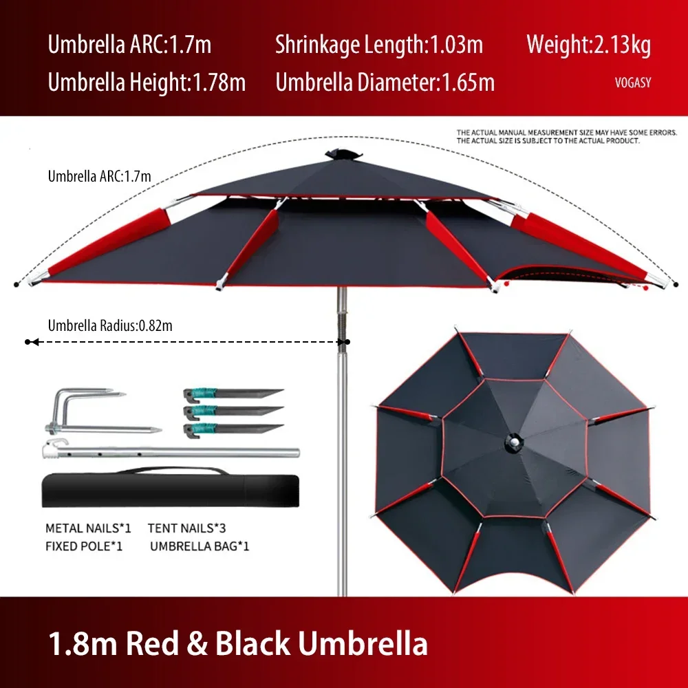 1 Stück Doppelschichtiger Falt – Parasol Umbrella Large Bewertung und Preis