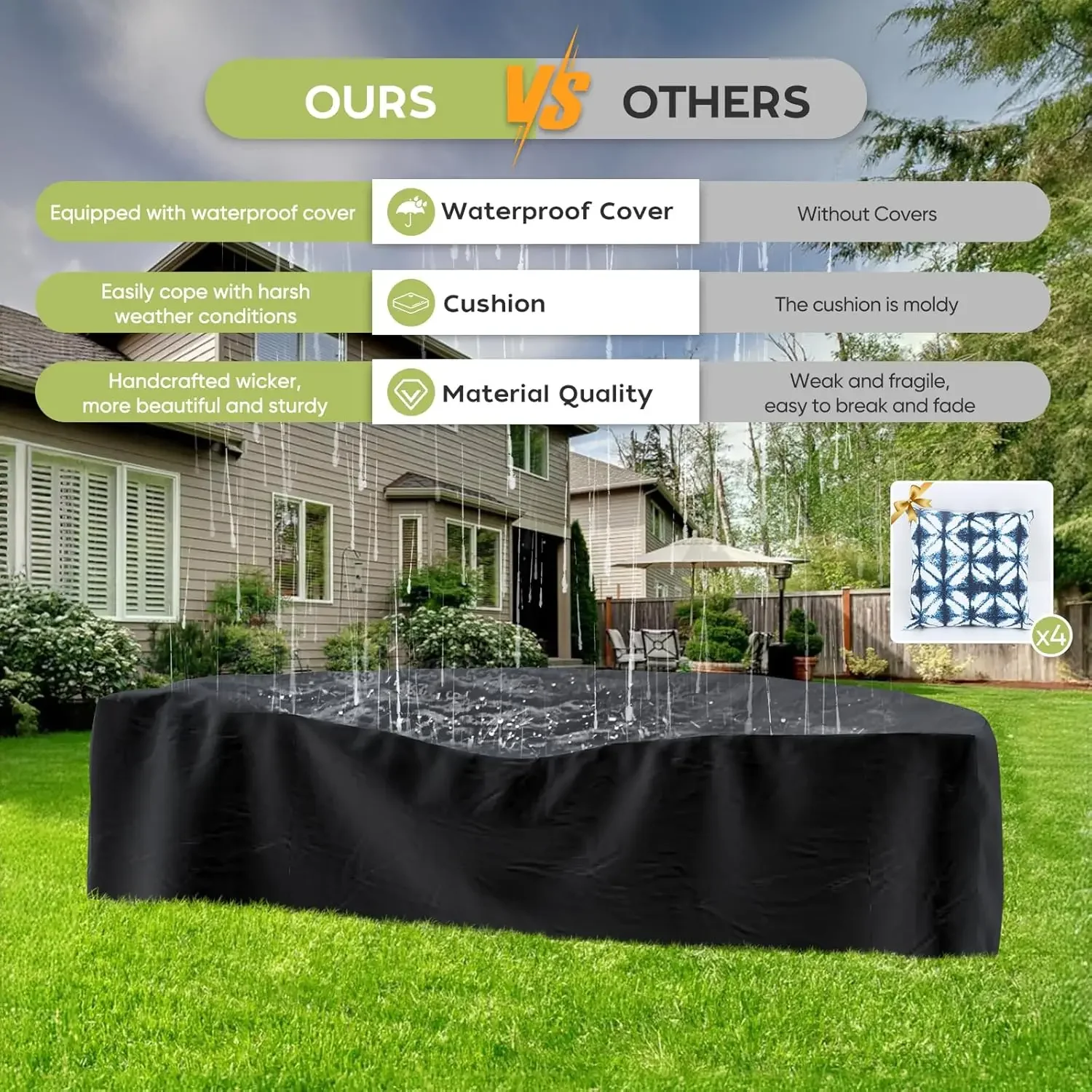 l Terrassenmöbel-Set mit 32-Zo – Outdoor Furniture With Fire Pit Bewertung und Preis