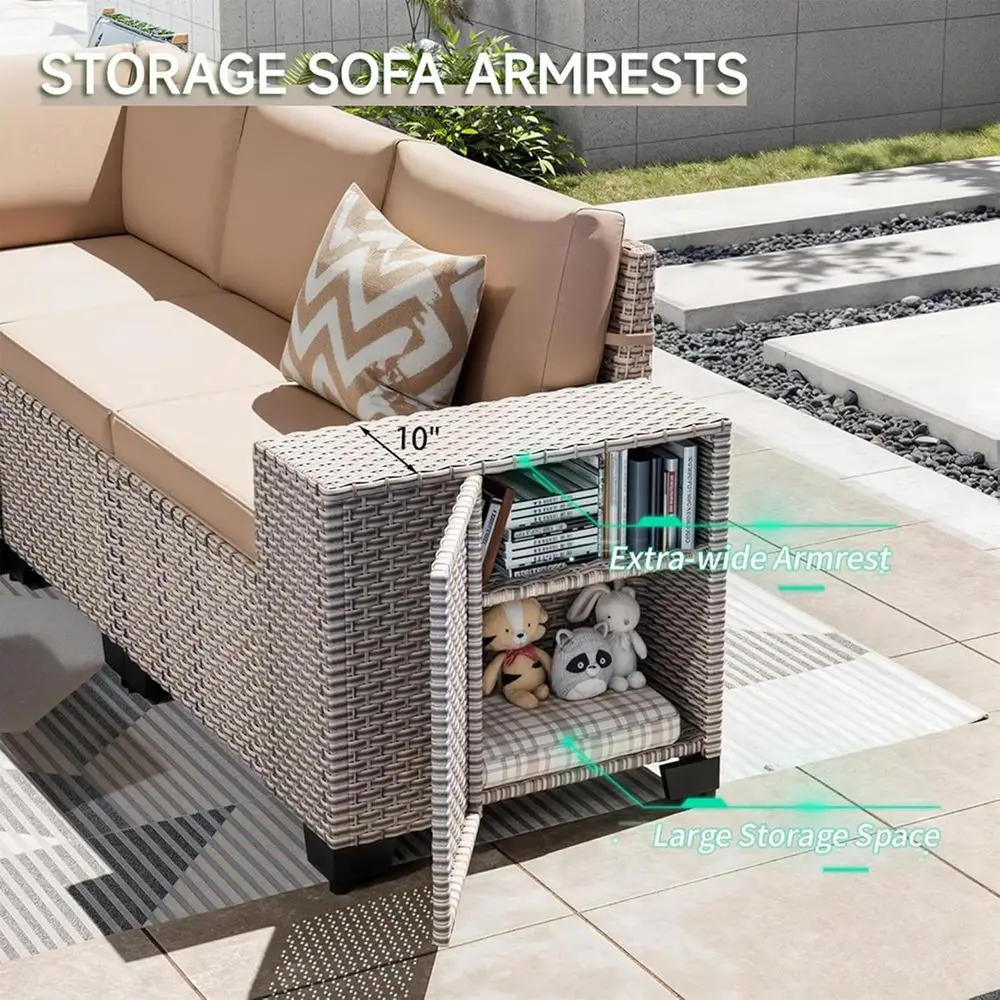 7-teiliges Outdoor-Terrassenmö – Outdoor Furniture With Fire Pit Bewertung und Preis