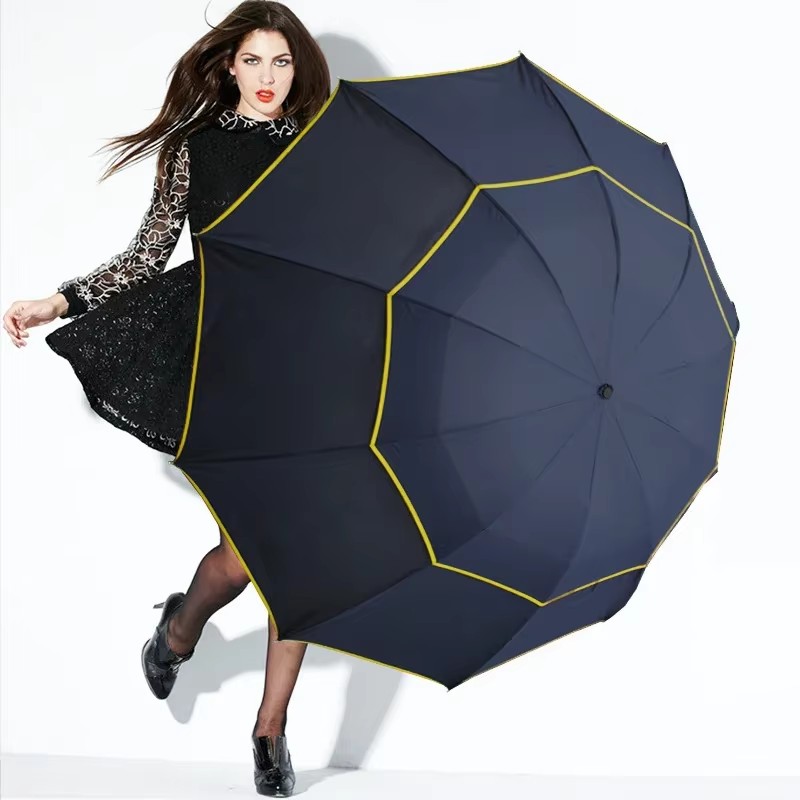Doppelter, starker, windabweis – Parasol Umbrella Large Bewertung und Preis