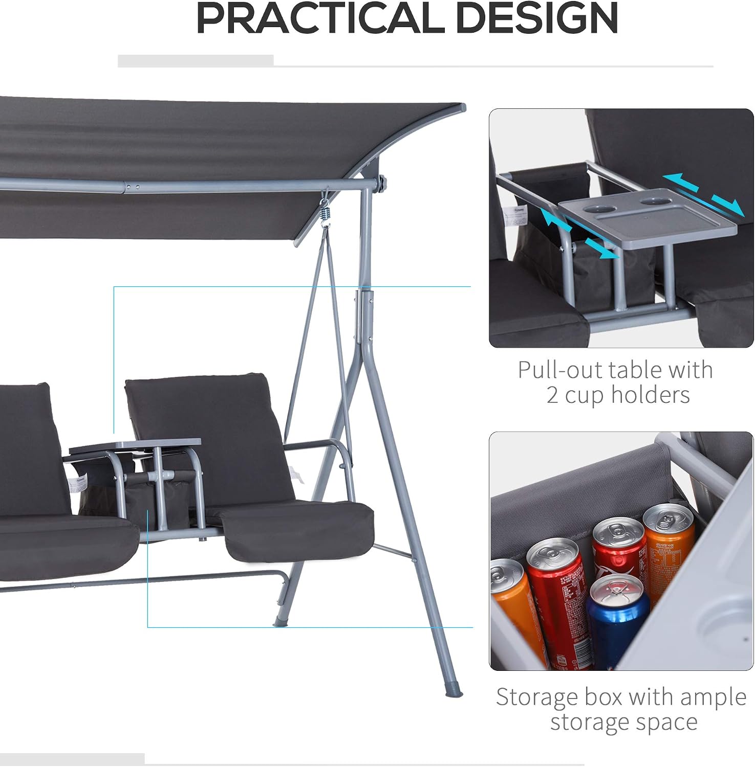 Garten-Schaukelbank für 2 Pers – Outdoor Furniture Bench Bewertung und Preis
