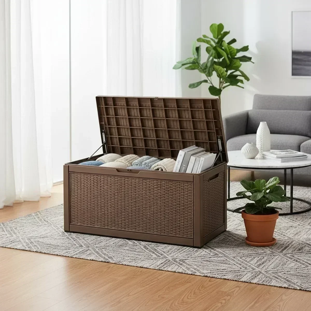 Große Outdoor-Aufbewahrungsban – Outdoor Furniture Bench Bewertung und Preis