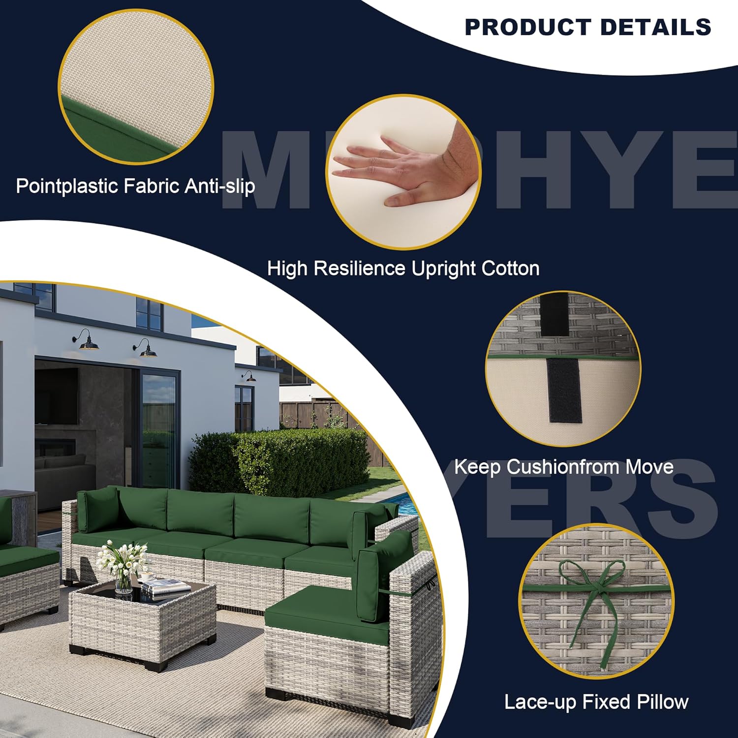 8-teiliges Outdoor-Gartenmöbel – Outdoor Furniture With Fire Pit Bewertung und Preis