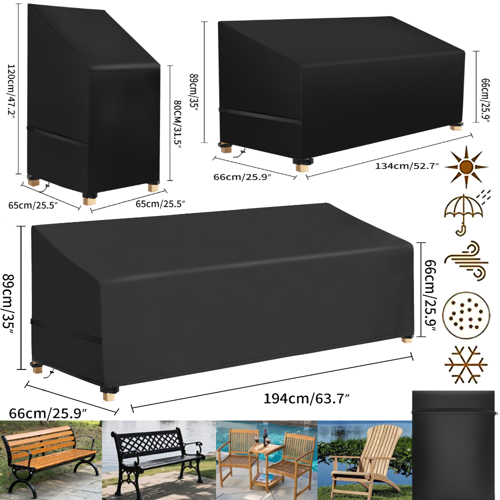 Wasserdichte Gartenstuhl-Staub – Outdoor Furniture Bench Bewertung und Preis