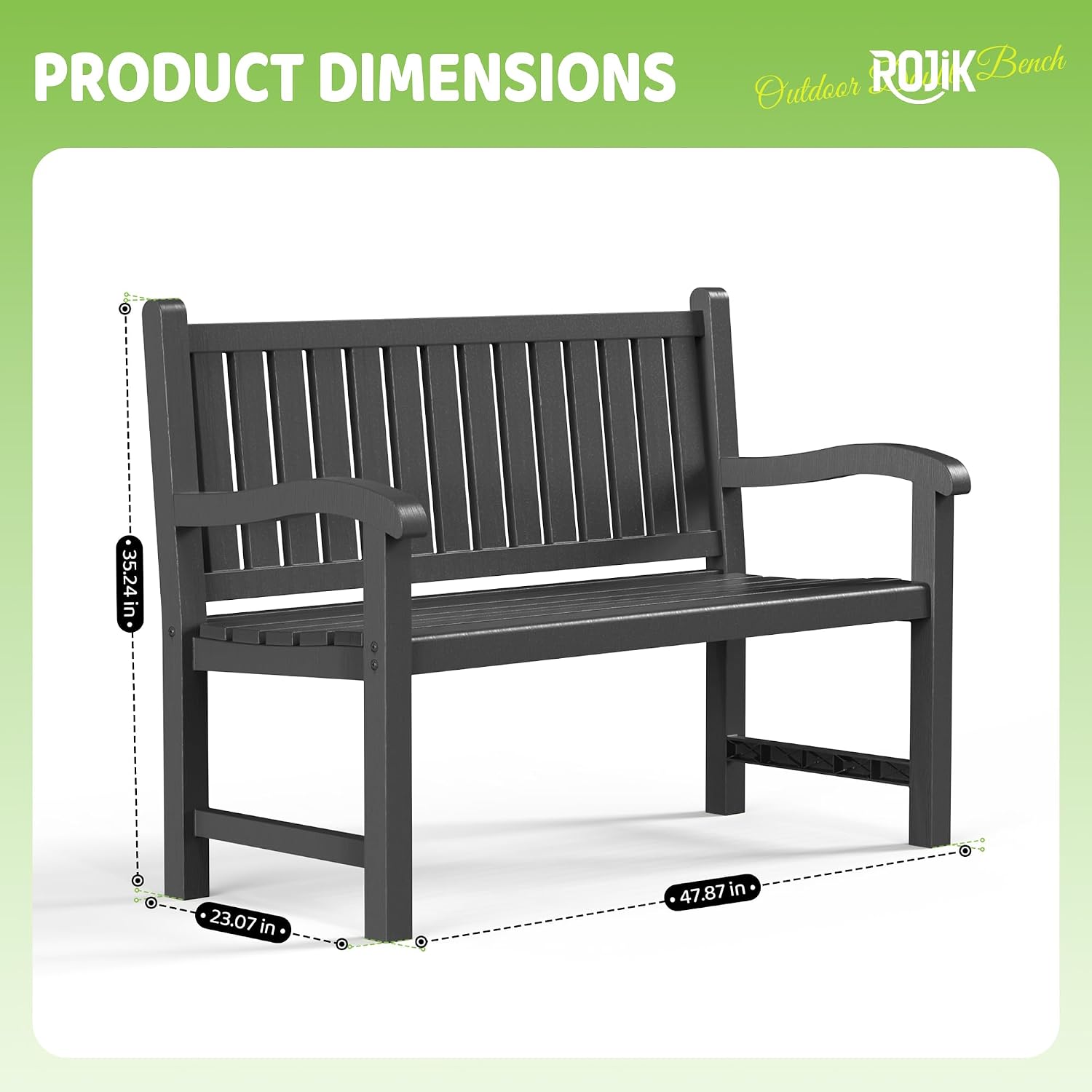 Outdoor-Sitzbank für 2 Persone – Outdoor Furniture Bench Bewertung und Preis